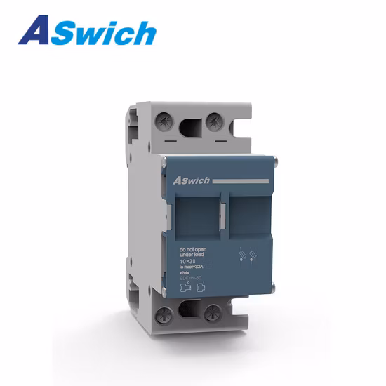 Aswich Edfh série PV système DC porte-fusible énergie solaire 2 pôles fusible thermique 30A 1000V boîte à fusibles